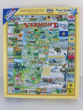 White Mountain Vermont 1,000 Piece Puzzle * VG * Complete * #655 * 2015